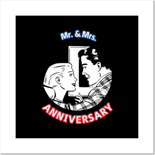 Mr. & Mrs. Anniversary Posters and Art